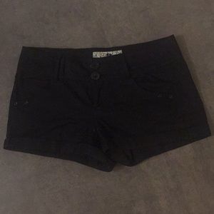 Black stretchy shorts